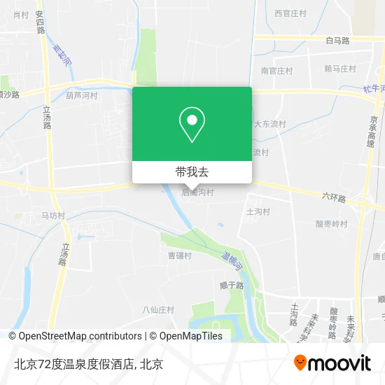 北京72度温泉度假酒店地图