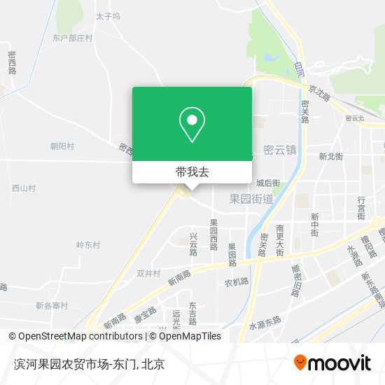 滨河果园农贸市场-东门地图