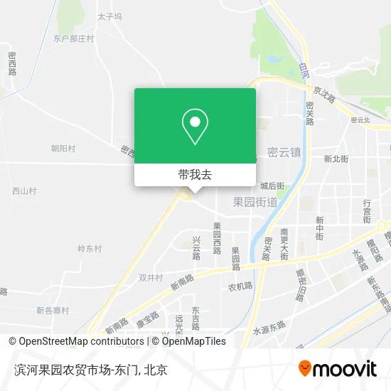 滨河果园农贸市场-东门地图