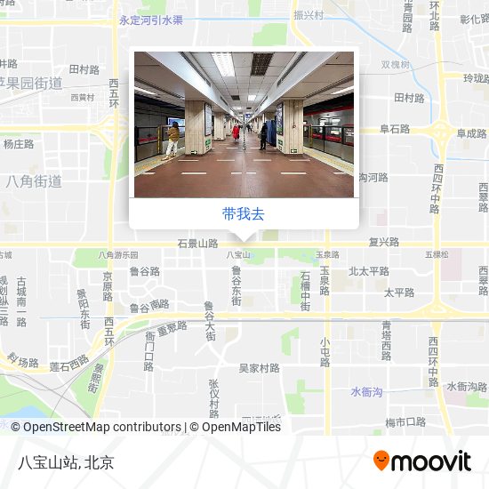 八宝山站地图