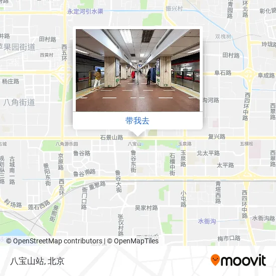 八宝山站地图