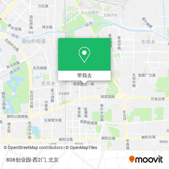 808创业园-西2门地图