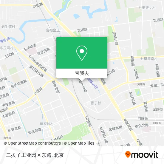 二拔子工业园区东路地图