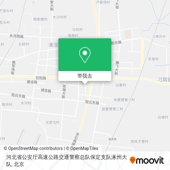 河北省公安厅高速公路交通警察总队保定支队涿州大队地图