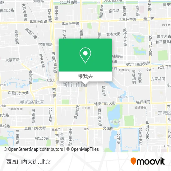 西直门内大街地图