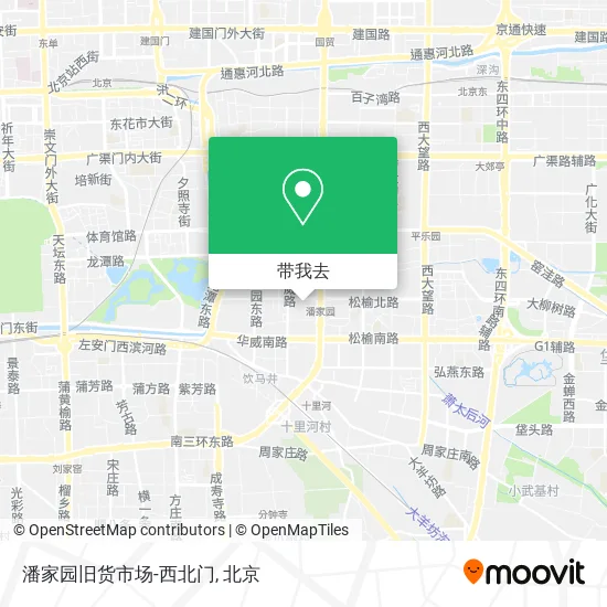 潘家园旧货市场-西北门地图