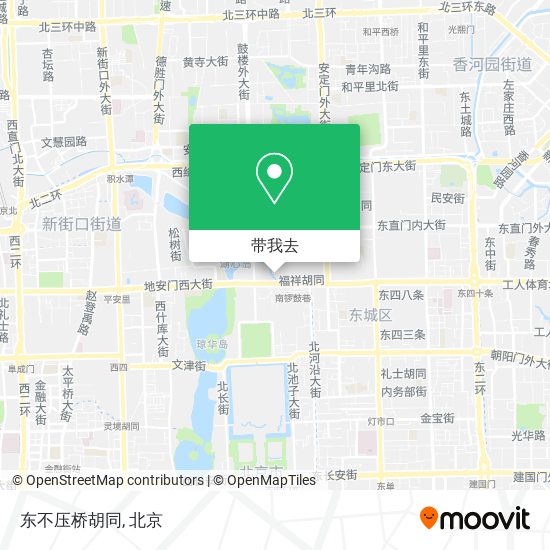 东不压桥胡同地图