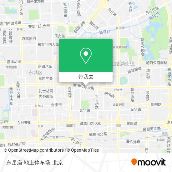 东岳庙-地上停车场地图
