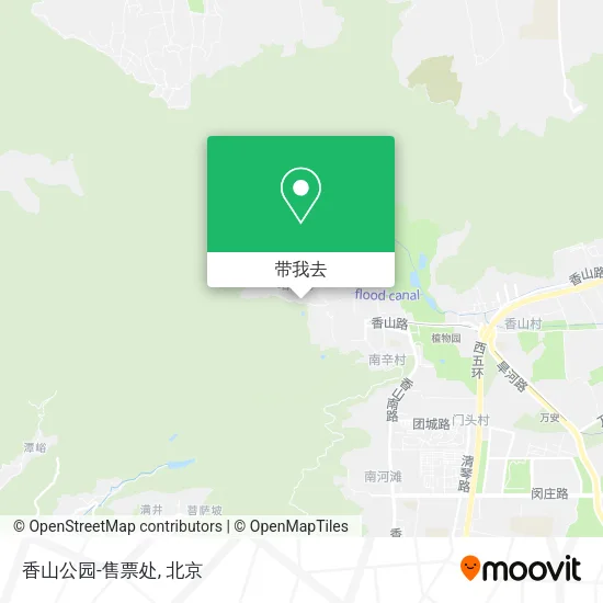 香山公园-售票处地图