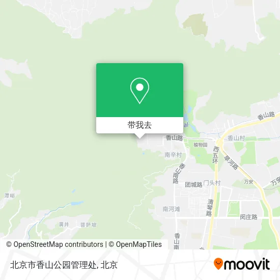 北京市香山公园管理处地图