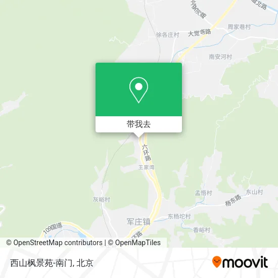 西山枫景苑-南门地图