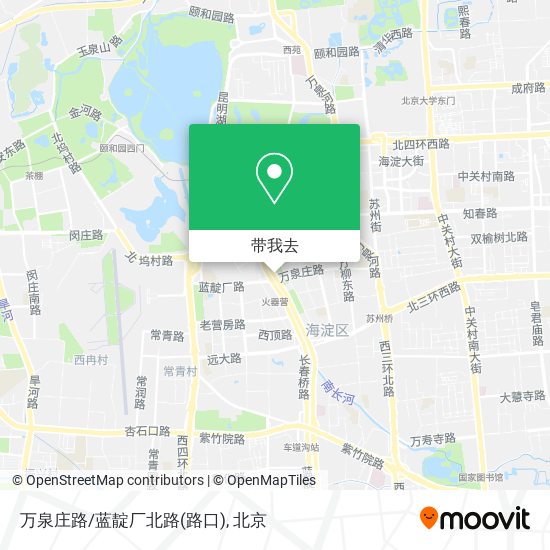 万泉庄路/蓝靛厂北路(路口)地图