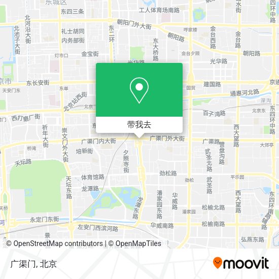 广渠门地图