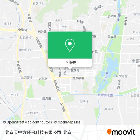 北京天中方环保科技有限公司地图