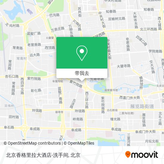 北京香格里拉大酒店-洗手间地图