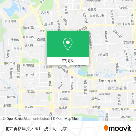 北京香格里拉大酒店-洗手间地图