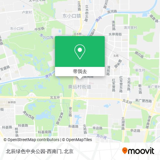 北辰绿色中央公园-西南门地图