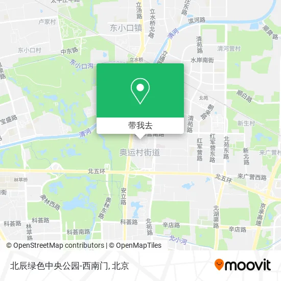 北辰绿色中央公园-西南门地图