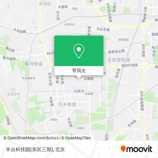 丰台科技园(东区三期)地图