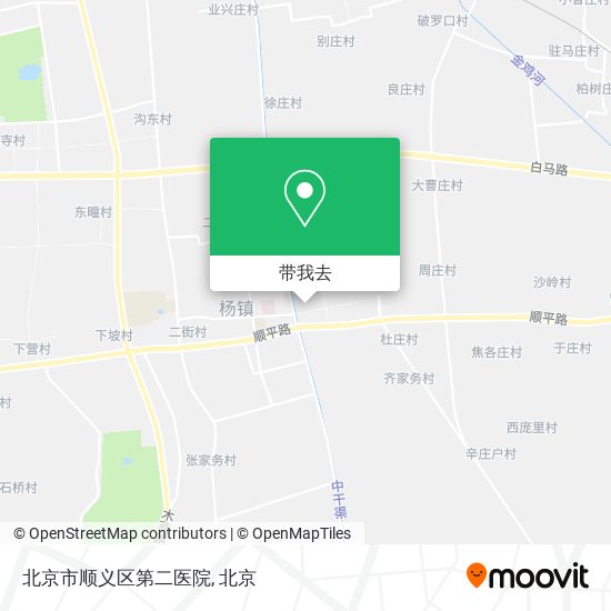 北京市顺义区第二医院地图