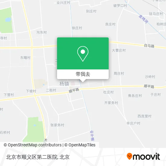 北京市顺义区第二医院地图