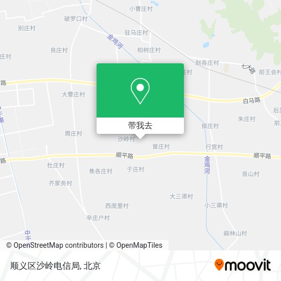 顺义区沙岭电信局地图