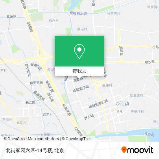 北街家园六区-14号楼地图