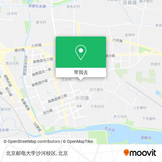 北京邮电大学沙河校区地图