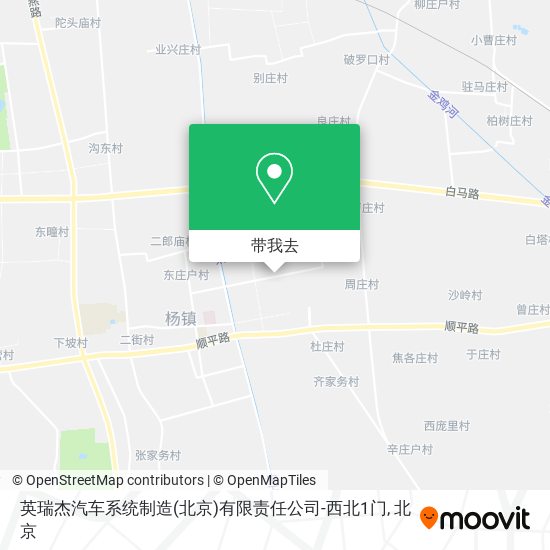 英瑞杰汽车系统制造(北京)有限责任公司-西北1门地图