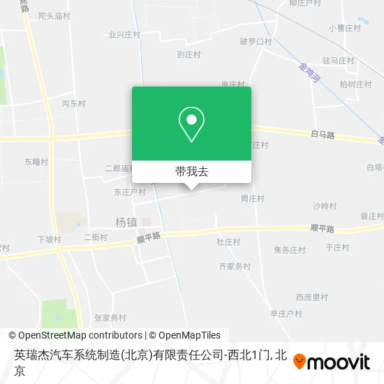 英瑞杰汽车系统制造(北京)有限责任公司-西北1门地图