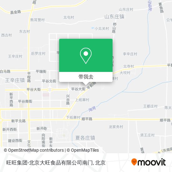 旺旺集团-北京大旺食品有限公司南门地图