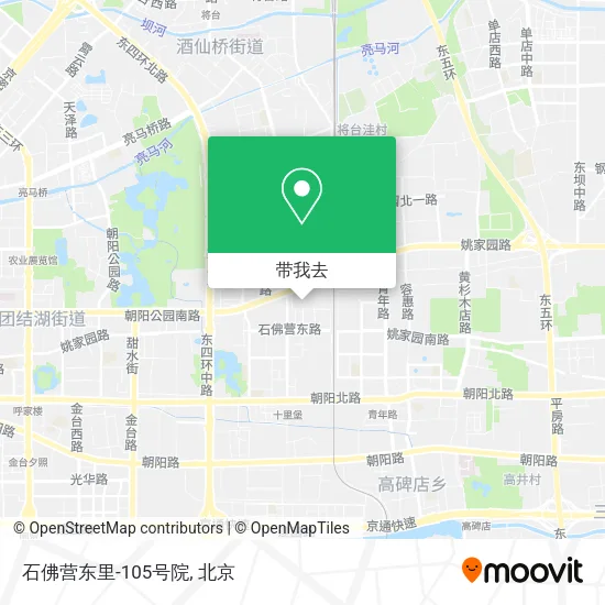 石佛营东里-105号院地图