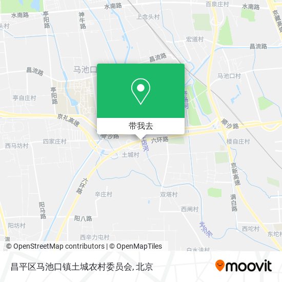 昌平区马池口镇土城农村委员会地图