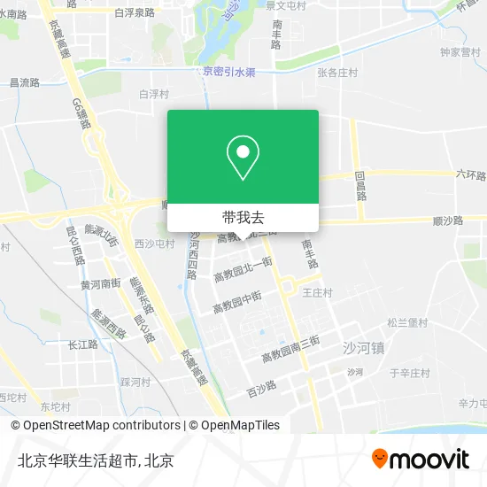 北京华联生活超市地图