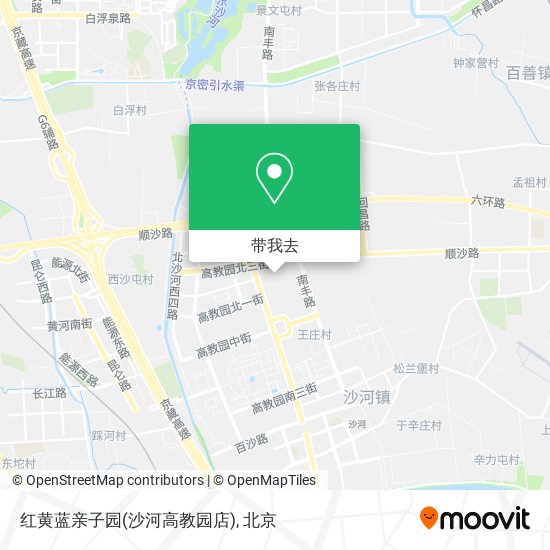 红黄蓝亲子园(沙河高教园店)地图