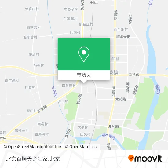 北京百顺天龙酒家地图