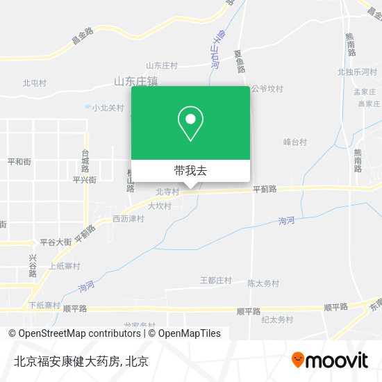 北京福安康健大药房地图