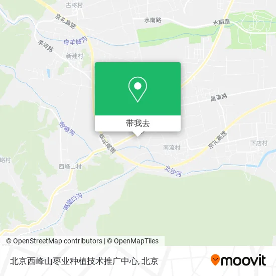 北京西峰山枣业种植技术推广中心地图