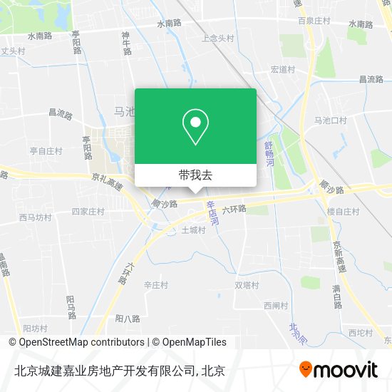 北京城建嘉业房地产开发有限公司地图