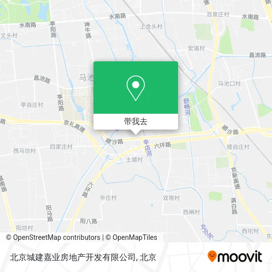 北京城建嘉业房地产开发有限公司地图