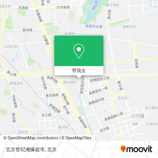 北京世纪湘缘超市地图