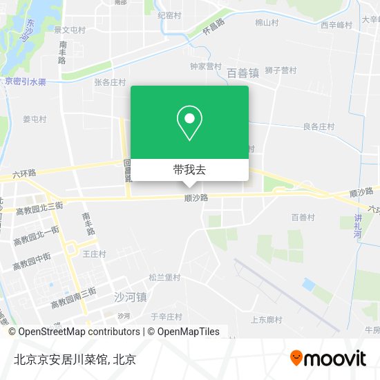 北京京安居川菜馆地图