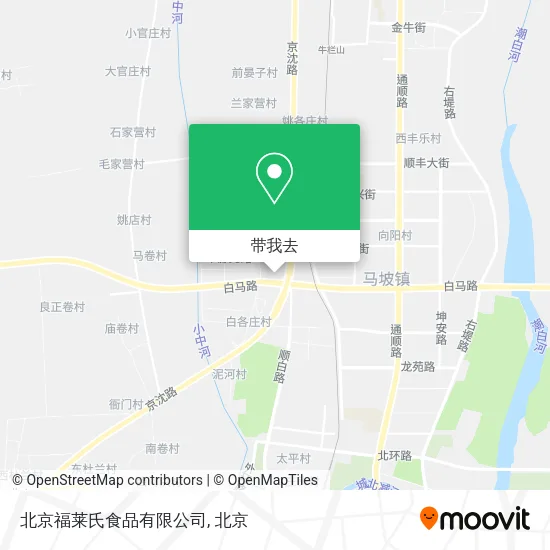 北京福莱氏食品有限公司地图