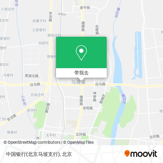 中国银行(北京马坡支行)地图