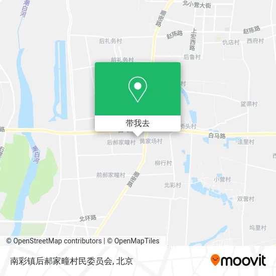 南彩镇后郝家疃村民委员会地图