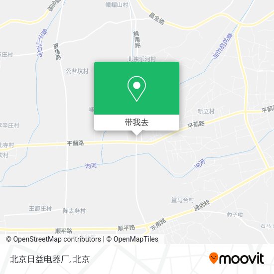 北京日益电器厂地图