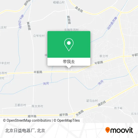 北京日益电器厂地图