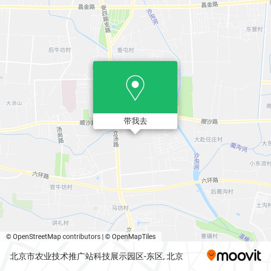 北京市农业技术推广站科技展示园区-东区地图