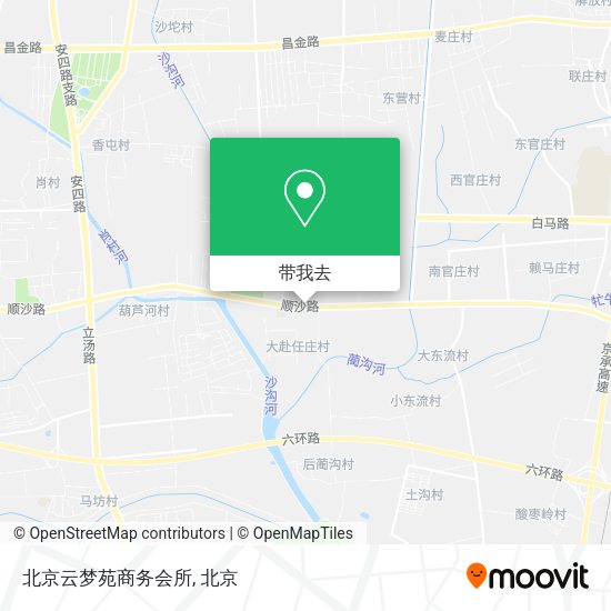北京云梦苑商务会所地图