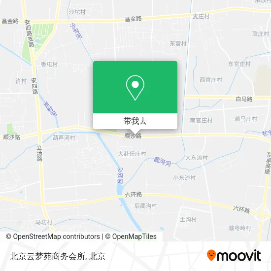 北京云梦苑商务会所地图